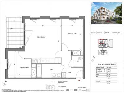 For rent Venissieux 3 rooms 61 m2 Rhone (69200) photo 1