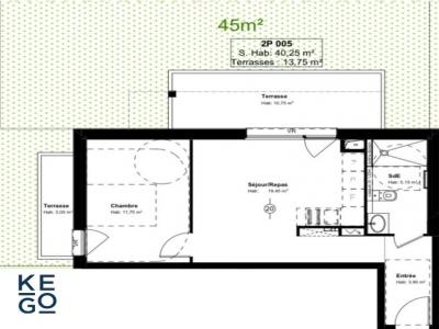 For rent Brumath 2 rooms 40 m2 Bas rhin (67170) photo 2