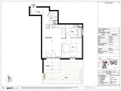 For rent Belleville 2 rooms 44 m2 Rhone (69220) photo 2