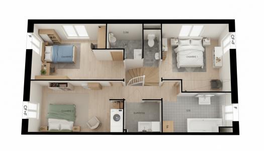 For sale Narbonne 4 rooms 91 m2 Aude (11100) photo 2