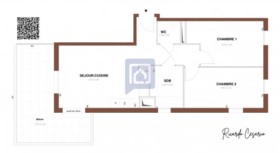 Annonce Vente 3 pices Appartement Pontivy 56