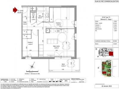 For rent Echirolles 3 rooms 65 m2 Isere (38130) photo 2