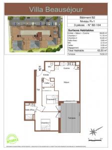 For rent Ondres 3 rooms 63 m2 Landes (40440) photo 1