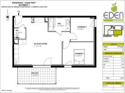 For rent Saint-louis 3 rooms 59 m2 Haut rhin (68300) photo 3