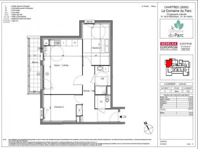 For rent Chartres 3 rooms 60 m2 Eure et loir (28000) photo 3