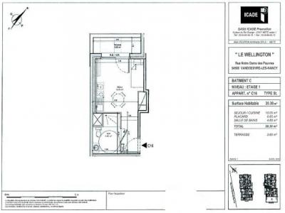 For rent Vandoeuvre-les-nancy 1 room 20 m2 Meurthe et moselle (54500) photo 4