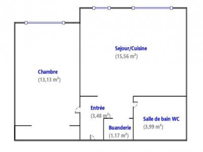 For rent Juan-les-pins 2 rooms 37 m2 Alpes Maritimes (06160) photo 1