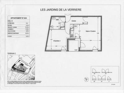 Louer Appartement 44 m2 Verriere