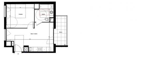 For rent Lyon-8eme-arrondissement 2 rooms 39 m2 Rhone (69008) photo 0