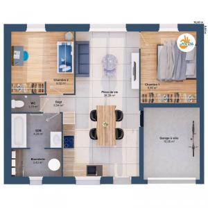 Acheter Maison 55 m2 Pleugueneuc