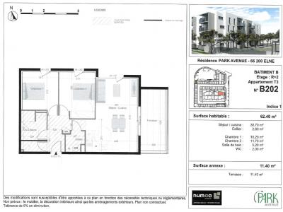 Annonce Location 3 pices Appartement Elne 66
