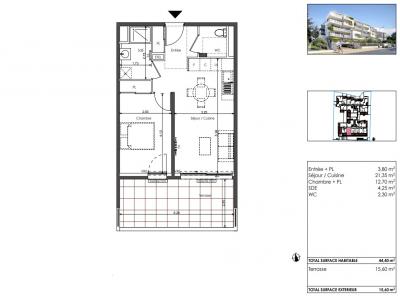 Annonce Vente 2 pices Appartement Sete 34
