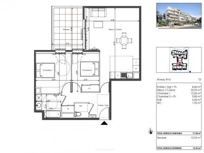 Annonce Vente 3 pices Appartement Sete 34