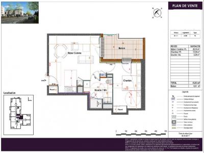 Louer Appartement 45 m2 Angers