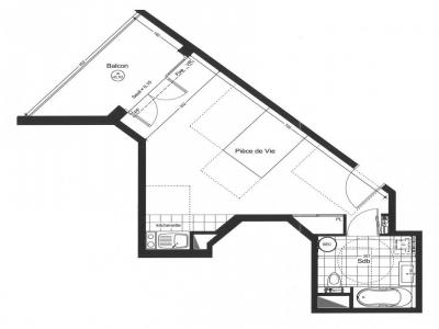 For rent Nantes 1 room 31 m2 Loire atlantique (44000) photo 4