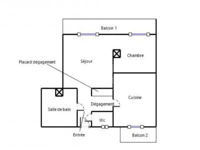 Annonce Vente 2 pices Appartement Lyon-2eme-arrondissement 69