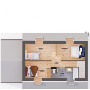 For sale Allouville-bellefosse 6 rooms 95 m2 Seine maritime (76190) photo 3