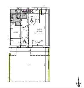 For rent Havre 2 rooms 42 m2 Seine maritime (76600) photo 2