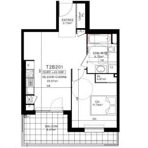 For rent Clermont-ferrand 2 rooms 43 m2 Puy de dome (63100) photo 1