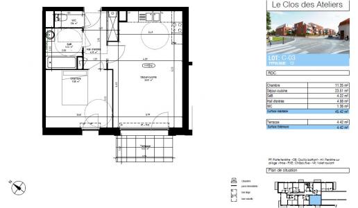 Annonce Location 2 pices Appartement Leers 59