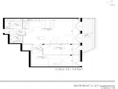 For rent Capinghem LILLE 3 rooms 74 m2 Nord (59160) photo 1
