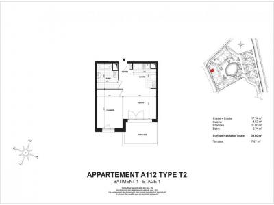 Louer Appartement Courchelettes Nord