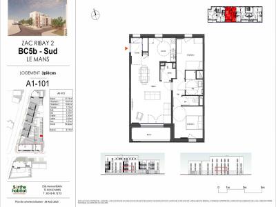 Annonce Vente 3 pices Appartement Mans 72