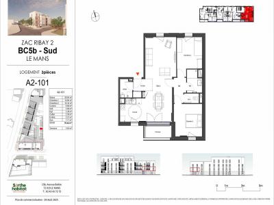 Annonce Vente 3 pices Appartement Mans 72