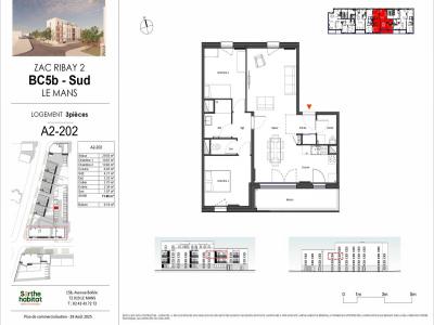Annonce Vente 3 pices Appartement Mans 72