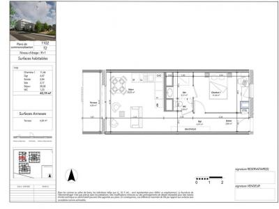 Louer Appartement 43 m2 Tours