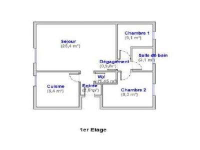 For rent Lormaye 3 rooms 56 m2 Eure et loir (28210) photo 1