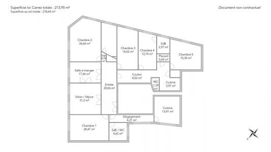 Annonce Vente 7 pices Appartement Paris-17eme-arrondissement 75