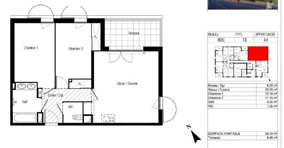 Annonce Location 3 pices Appartement Sete 34