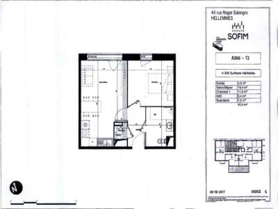 For rent Lezennes 2 rooms 40 m2 Nord (59260) photo 1