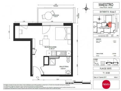 For rent Dijon 1 room 27 m2 Cote d'or (21000) photo 3