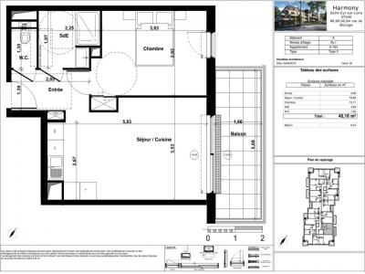 For rent Saint-cyr-sur-loire 2 rooms 40 m2 Indre et loire (37540) photo 3