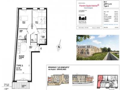 For rent Gravelines 2 rooms 62 m2 Nord (59820) photo 0
