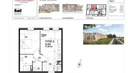 For rent Gravelines 2 rooms 62 m2 Nord (59820) photo 1