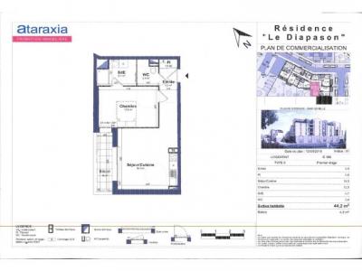 Louer Appartement 44 m2 Tours
