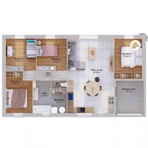 For sale Moyaux 6 rooms 84 m2 Calvados (14590) photo 2