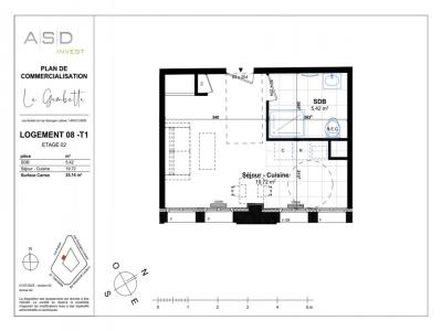For sale Caen 1 room 25 m2 Calvados (14000) photo 2