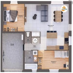 For sale Yvetot 4 rooms 61 m2 Seine maritime (76190) photo 3