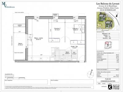 For rent Echirolles 3 rooms 64 m2 Isere (38130) photo 4