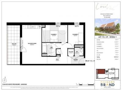 For sale Barr 3 rooms 64 m2 Bas rhin (67140) photo 1