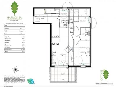 Annonce Vente 3 pices Appartement Gilette 06