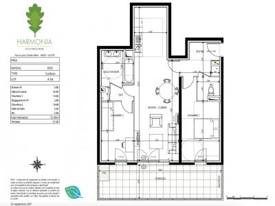 Annonce Vente 3 pices Appartement Gilette 06
