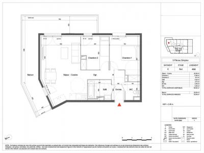 For rent Fleury-sur-orne 3 rooms 59 m2 Calvados (14123) photo 2
