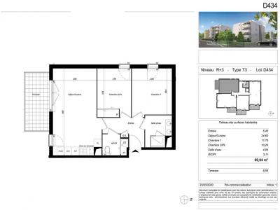 For rent Perpignan 3 rooms 60 m2 Pyrenees orientales (66100) photo 1