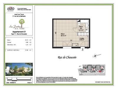 For rent Joue-les-tours 1 room 37 m2 Indre et loire (37300) photo 3