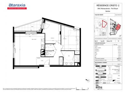 For rent Nantes 3 rooms 60 m2 Loire atlantique (44300) photo 3